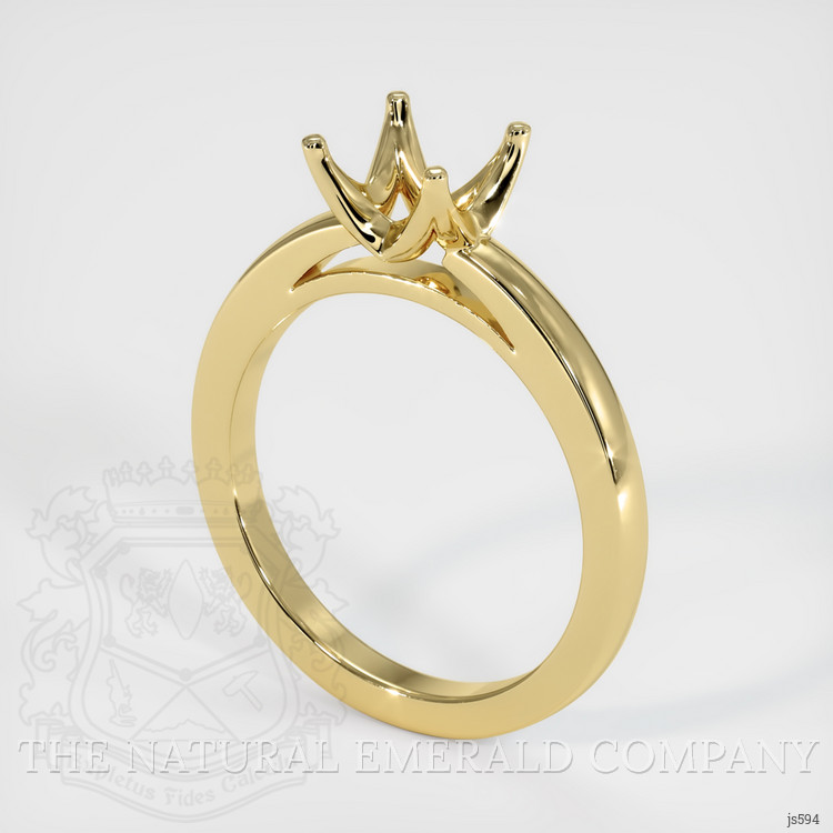 18K Yellow Gold Solitaire Ring Setting