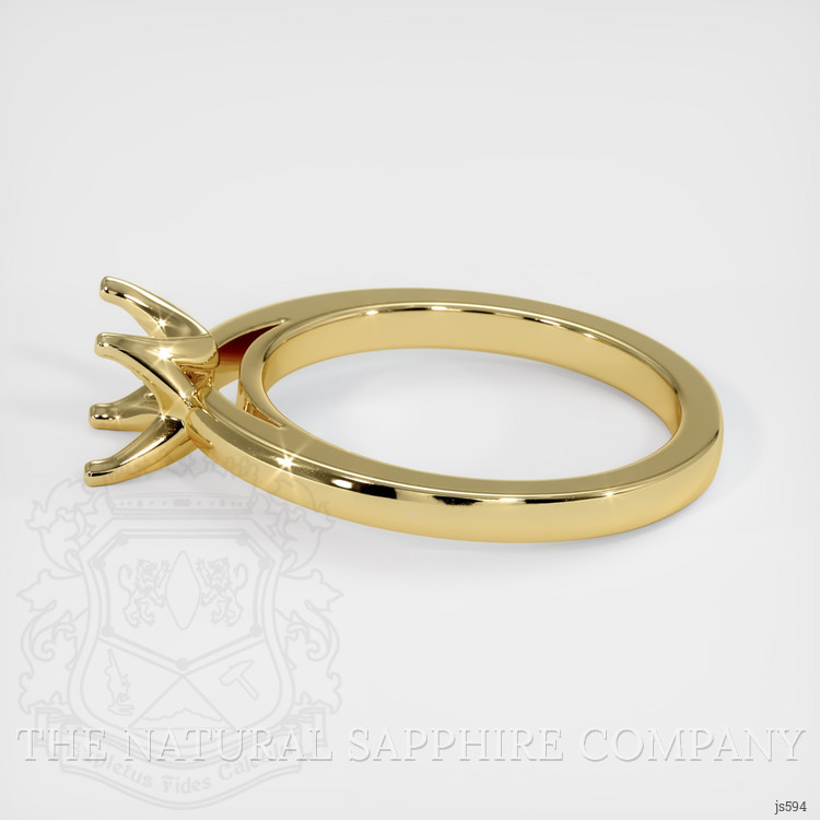 18K Yellow Gold Solitaire Ring Setting