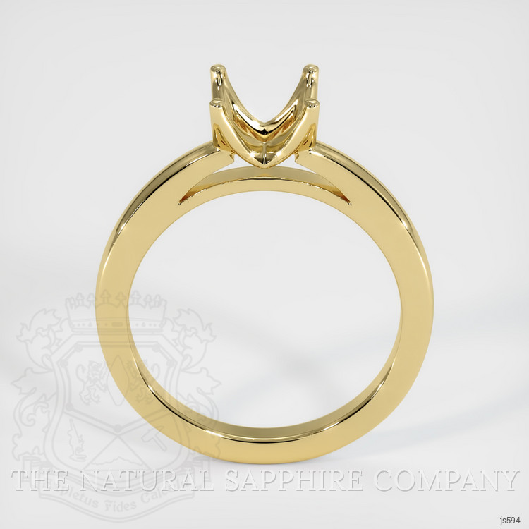 18K Yellow Gold Solitaire Ring Setting