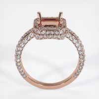 14K Rose Gold Pave Ring Setting Image