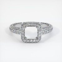 Silver Pave Ring Setting Image