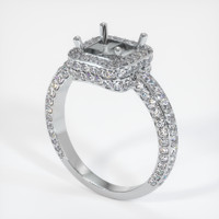 10K White Gold Pave Ring Setting Video