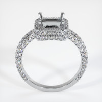 10K White Gold Pave Ring Setting Image