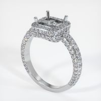14K White Gold Pave Ring Setting Video