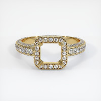 10K Yellow Gold Pave Ring Setting Image