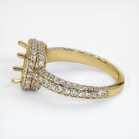 18K Yellow Gold Pave Ring Setting Image