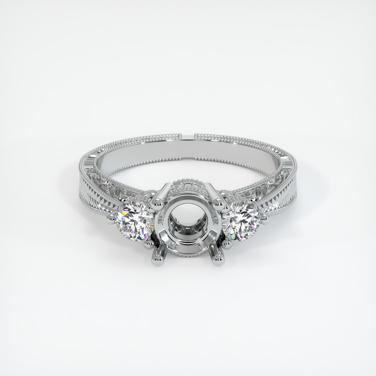 Platinum 950 Antique Style Ring Setting