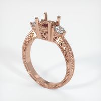 14K Rose Gold Antique Style Ring Setting Video