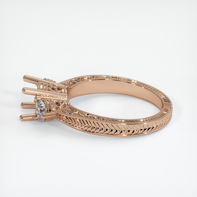 18K Rose Gold Antique Style Ring Setting