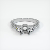 10K White Gold Antique Style Ring Setting Image