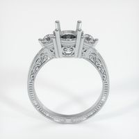 18K White Gold Antique Style Ring Setting Image