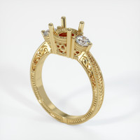 10K Yellow Gold Antique Style Ring Setting Video