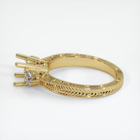 10K Yellow Gold Antique Style Ring Setting Image