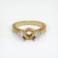 14K Yellow Gold Antique Style Ring Setting Image
