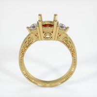 18K Yellow Gold Antique Style Ring Setting Image