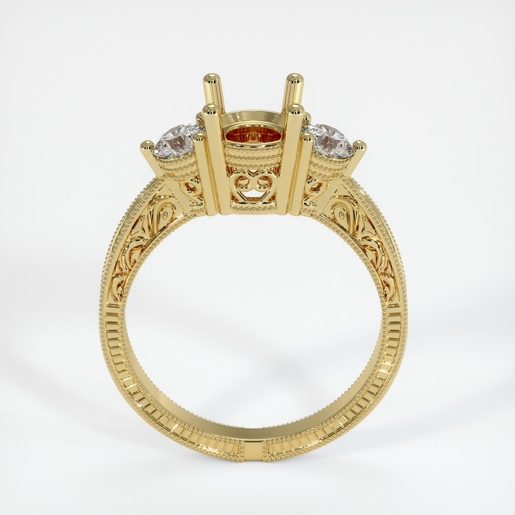 18K Yellow Gold Antique Style Ring Setting