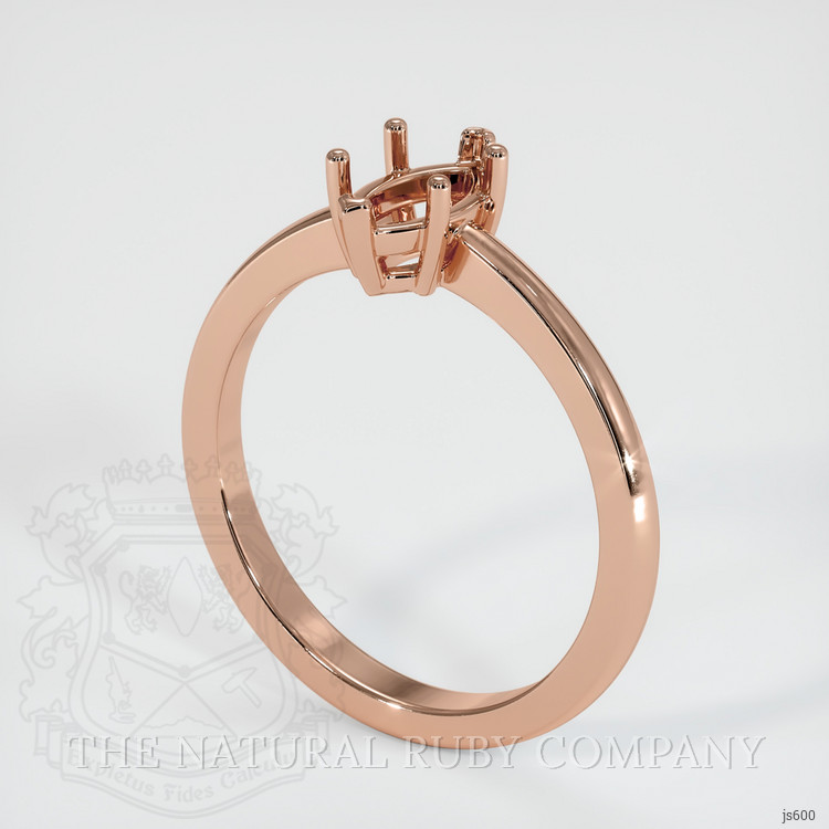 14K Rose Gold Vedic Ring Setting