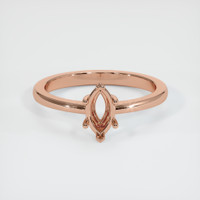 14K Rose Gold Vedic Ring Setting Image