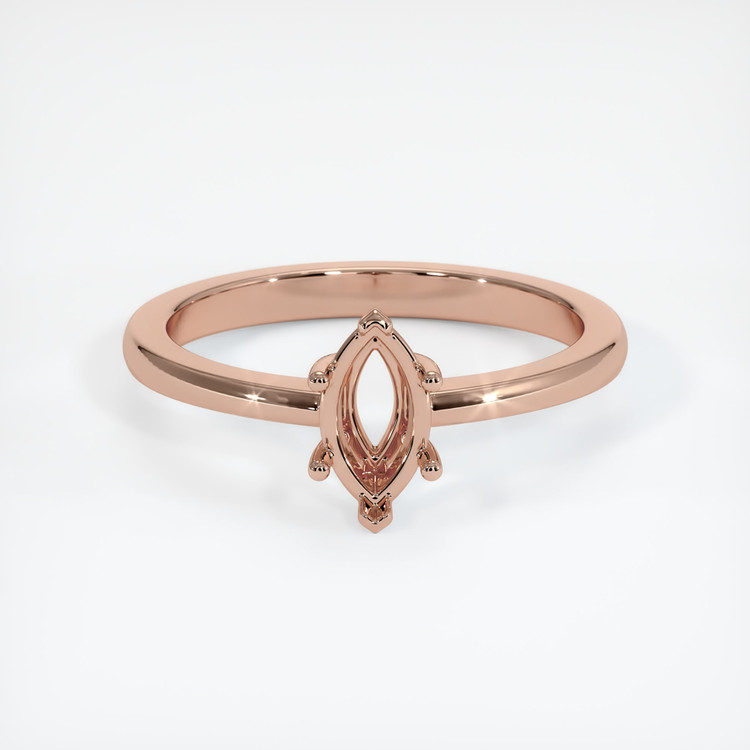 14K Rose Gold Vedic Ring Setting
