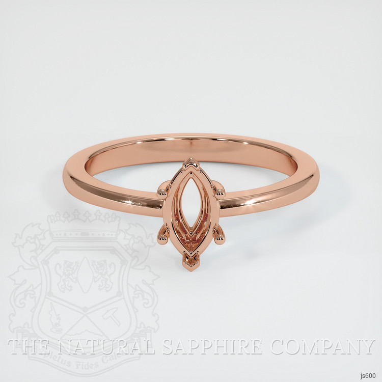 14K Rose Gold Vedic Ring Setting