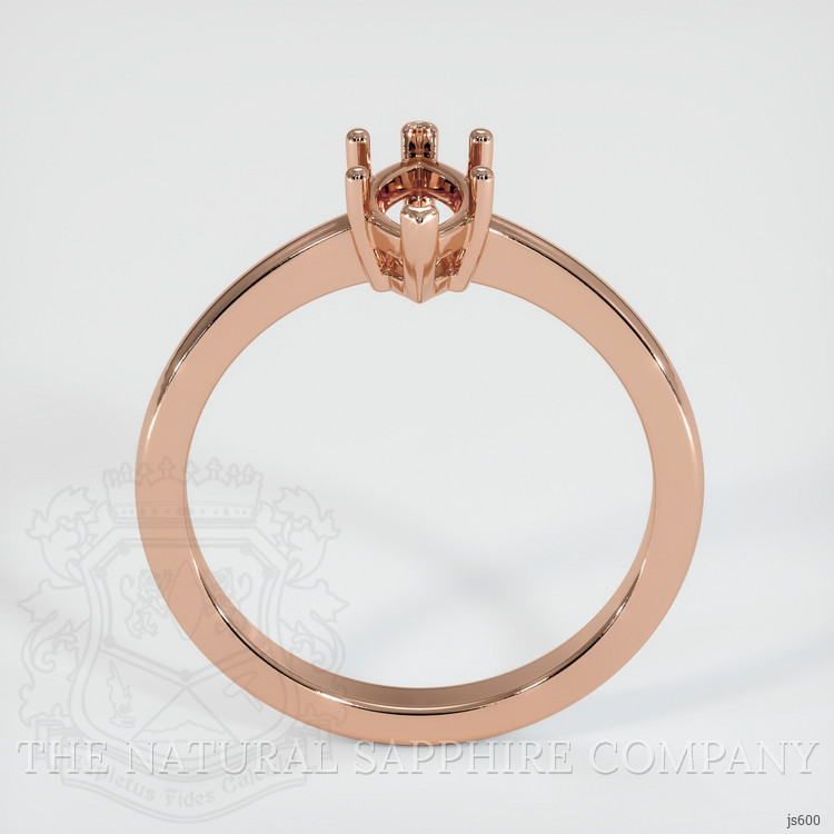 14K Rose Gold Vedic Ring Setting