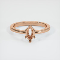 18K Rose Gold Vedic Ring Setting Image