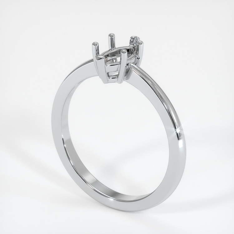 14K White Gold Vedic Ring Setting