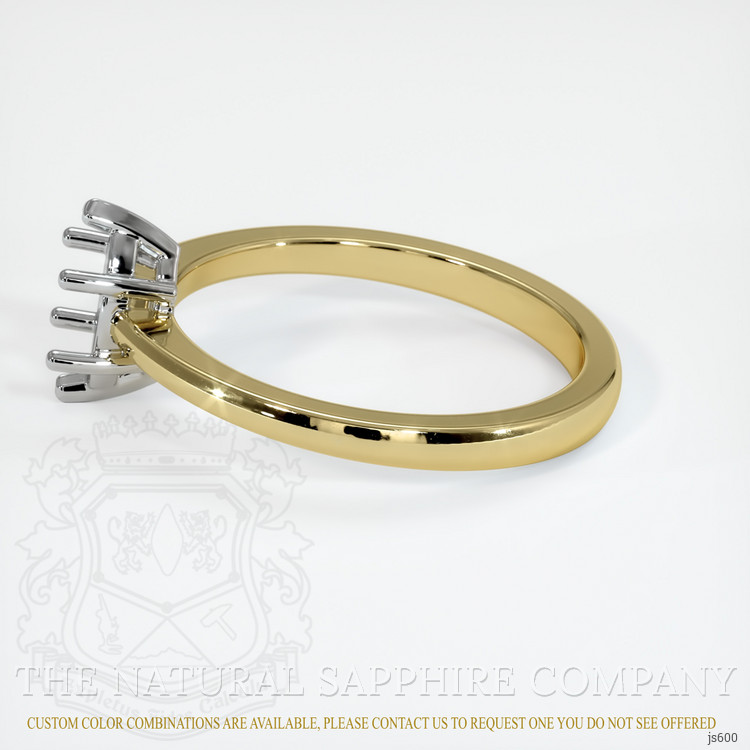 14K White & Yellow Vedic Ring Setting
