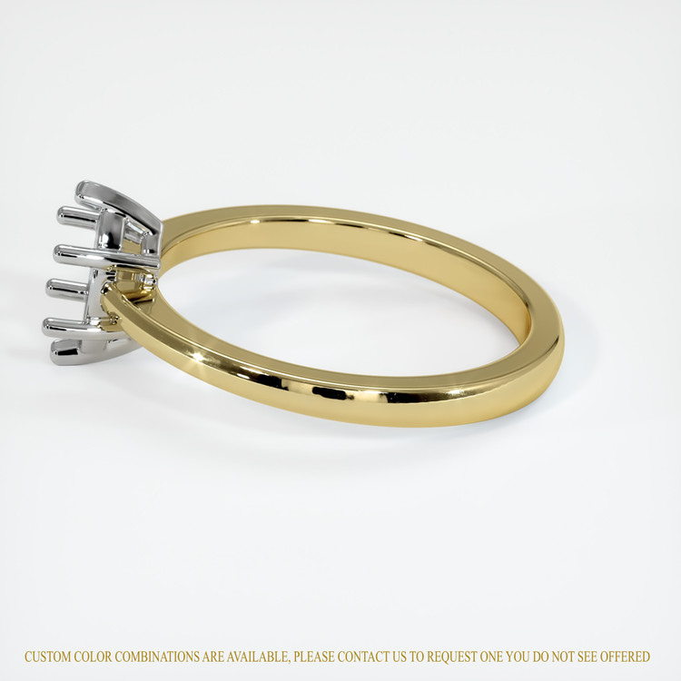 18K White & Yellow Vedic Ring Setting