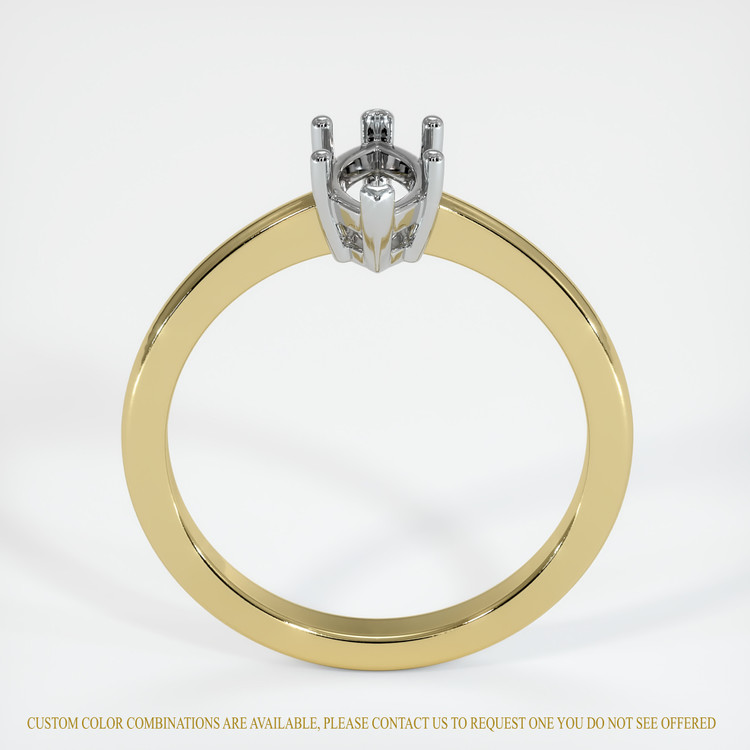 18K White & Yellow Vedic Ring Setting