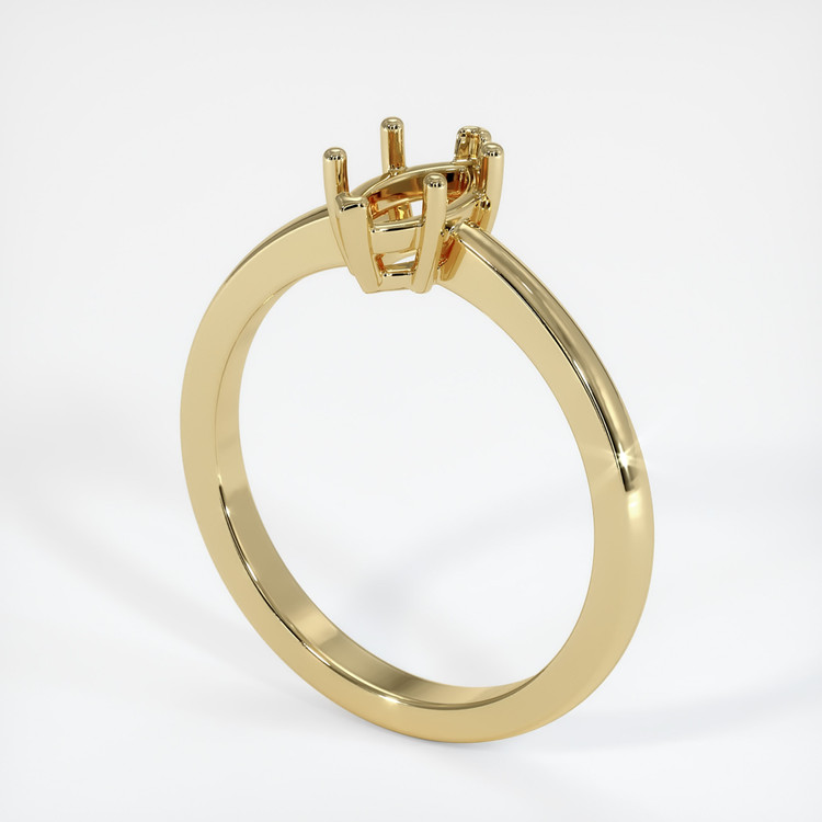 14K Yellow Gold Vedic Ring Setting