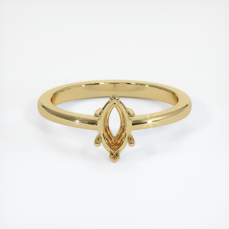 14K Yellow Gold Vedic Ring Setting