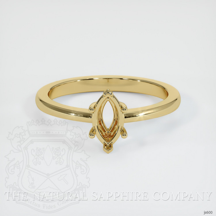 14K Yellow Gold Vedic Ring Setting