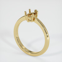Vedic Emerald Ring 2.57 Ct., 18K Yellow Gold Combination Setting
