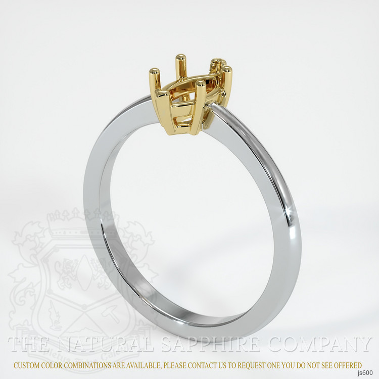 14K Yellow & White Vedic Ring Setting