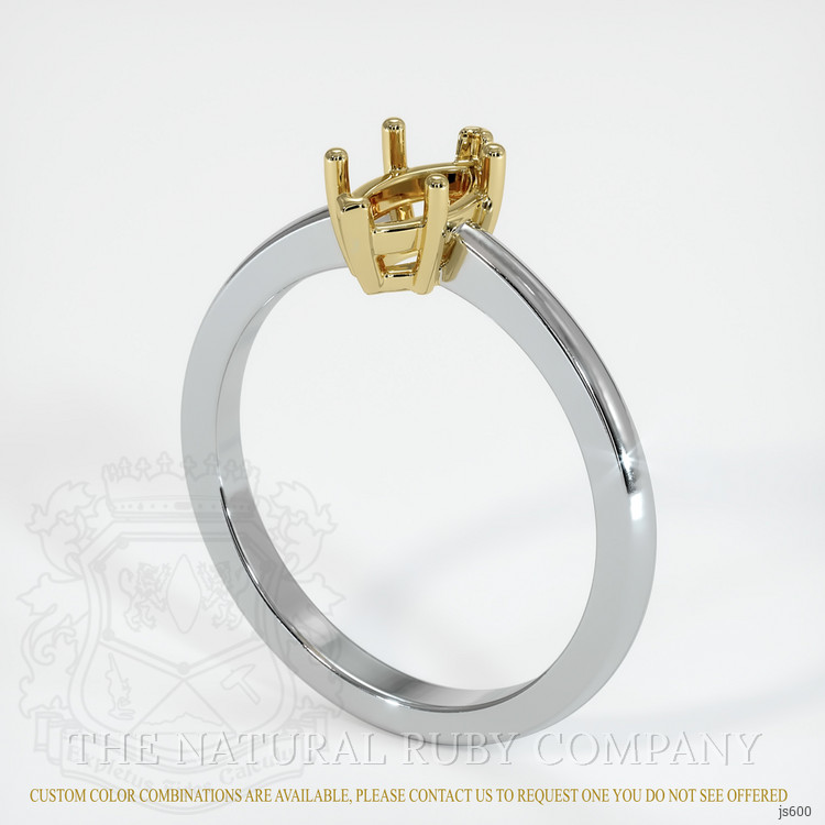 14K Yellow & White Vedic Ring Setting