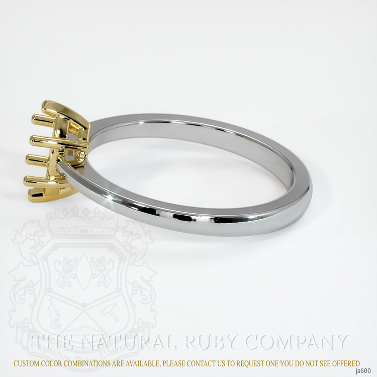 14K Yellow & White Vedic Ring Setting