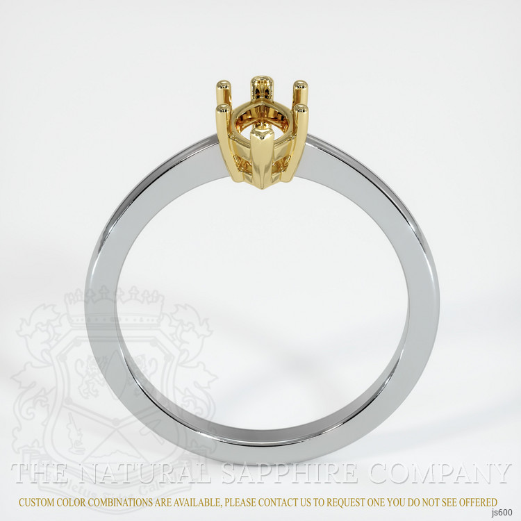 14K Yellow & White Vedic Ring Setting