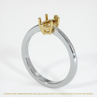 18K Yellow & White Vedic Ring Setting Image