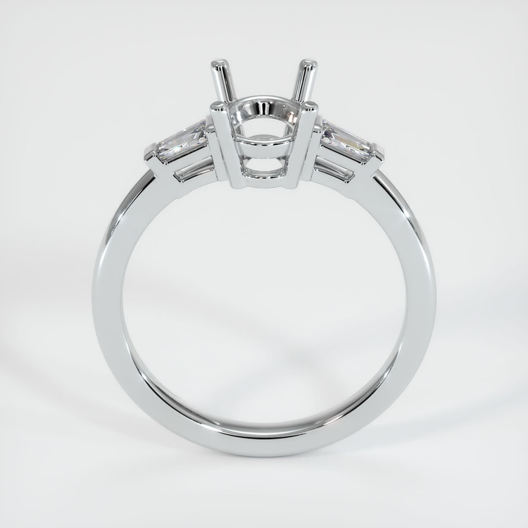 Platinum 950 Three Stone Ring Setting