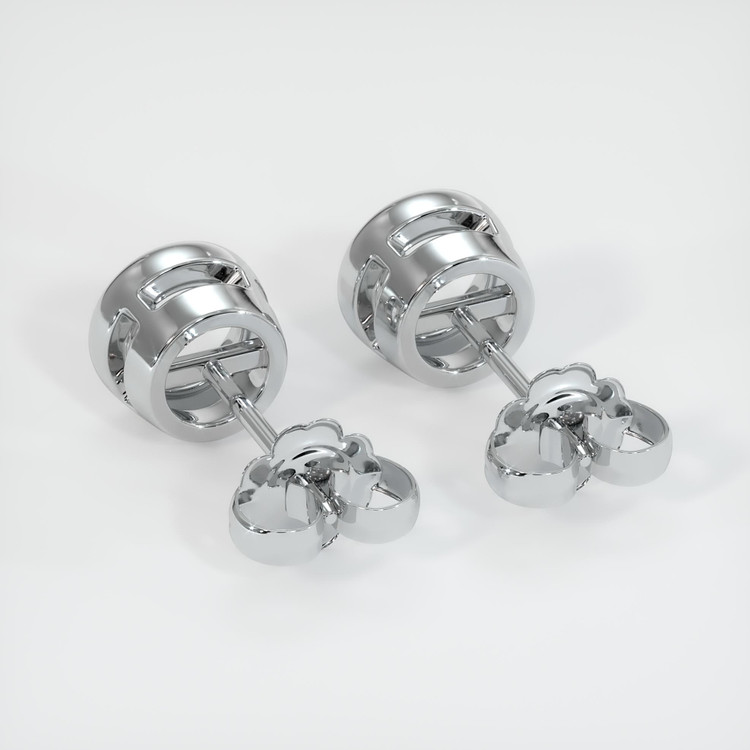 14K White Gold Studs Earring Setting