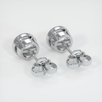 18K White Gold Studs Earring Setting Image