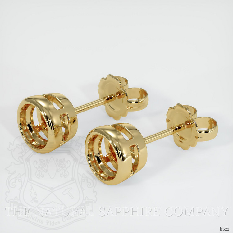 14K Yellow Gold Studs Earring Setting