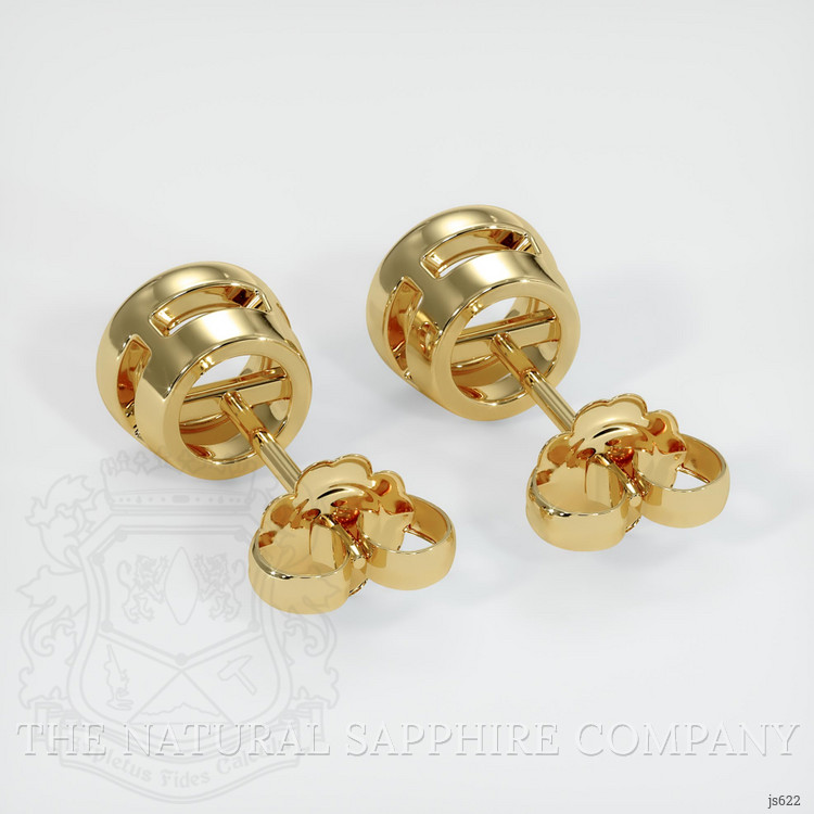 14K Yellow Gold Studs Earring Setting