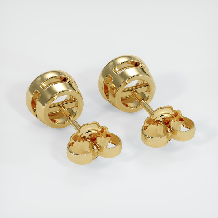 14K Yellow Gold Studs Earring Setting