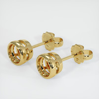 18K Yellow Gold Studs Earring Setting Video