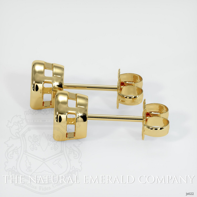 18K Yellow Gold Studs Earring Setting