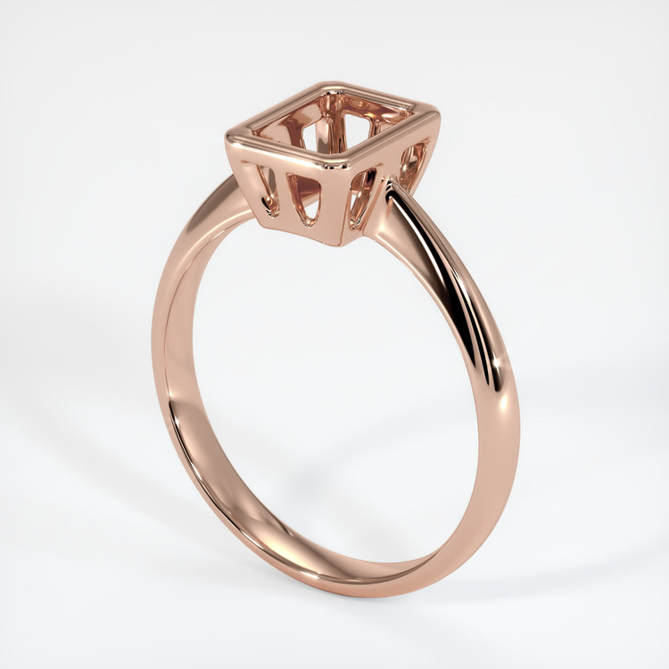 14K Rose Gold Vedic Ring Setting