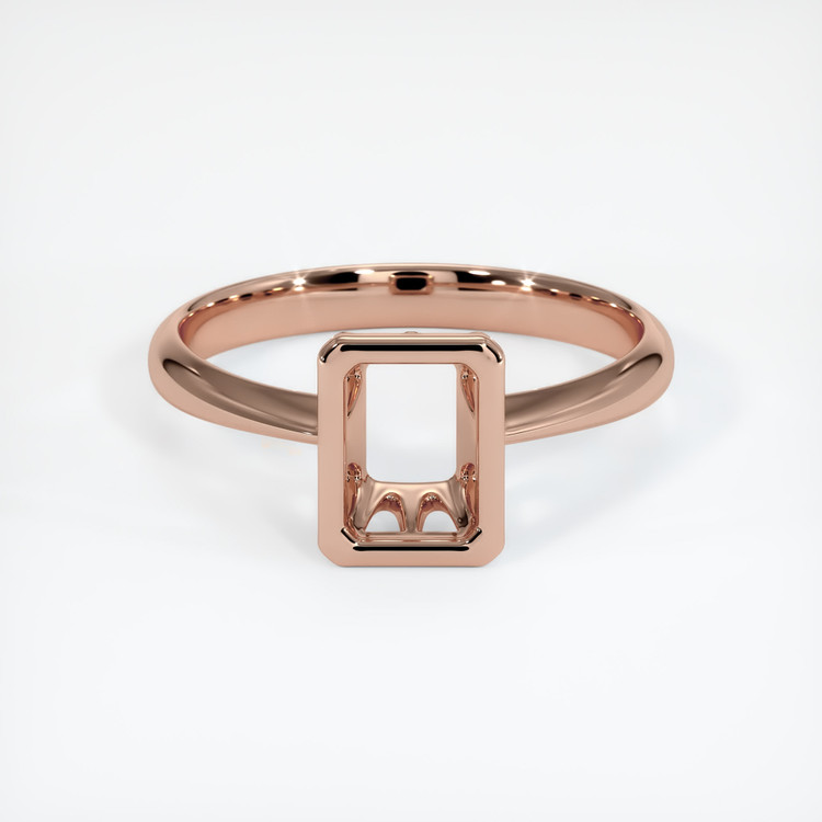 14K Rose Gold Vedic Ring Setting
