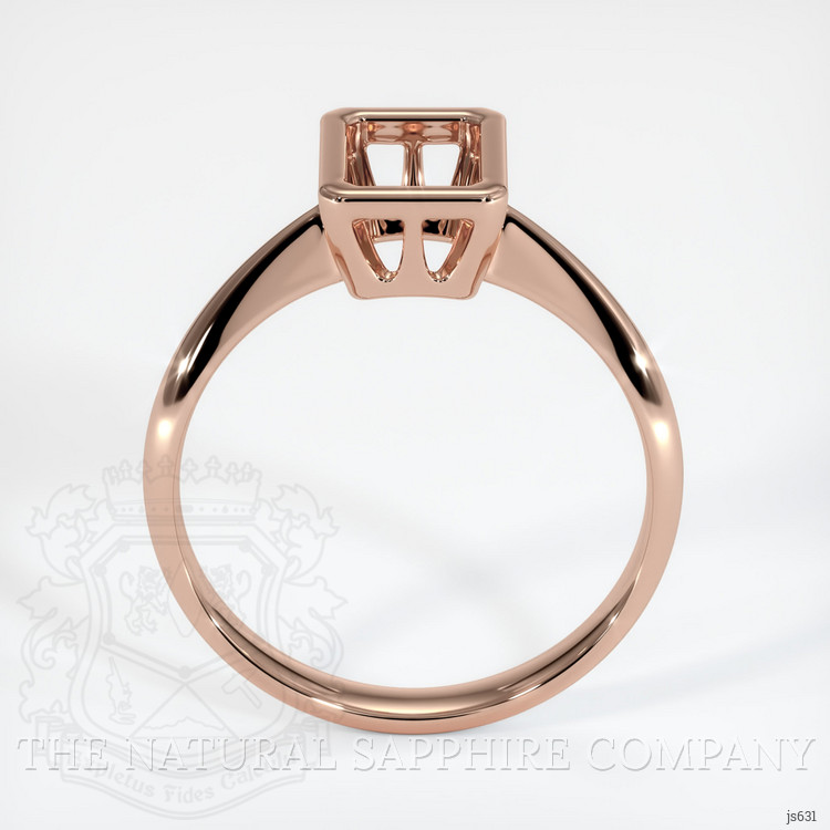 14K Rose Gold Vedic Ring Setting